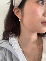Mini pearl drop earrings