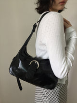 Tony Big Buckle Shoulder Bag (4color)