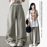 Petz Waist Color Stripe Back Pocket Patch Banding Wide Pants