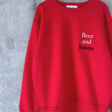 OneDrop Beer and Sauna 刺繍logo sweat