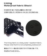 ワンハンドル ストリング バッグ ドット ブラック