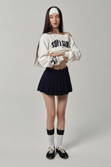25ソフトラインスウェットシャツ White