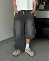 [Can be worn as shorts] SH ユーティリティカーゴデニムパンツ