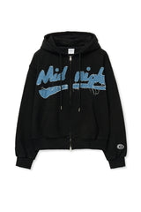 ov damage hood zip up (black)