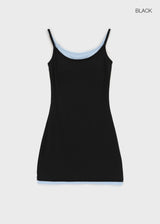 [MADE] Prico Layered Mini Dress (Built-in Cap)