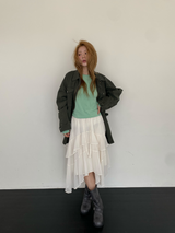シフォンアンバランススカート