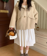 ダッフルハーフレングスハンドメイドコートジャケット