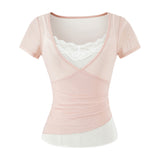Mielle Lace Cami Layered Tee