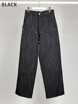 DOUBLE KNEE RAW JEANS (2C)