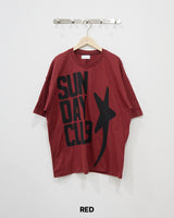 サンディプリンティングショートスリーブTシャツ