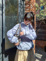 [unisex] ヒシャンカットツーウェイフードウィンドブレーカー