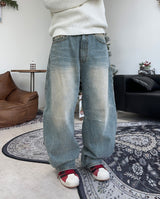 Loupe Wide Dart Denim Pants