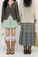 REVERSIBLE MESH KNIT CARDIGAN (2COLORS!)