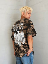VENTIQUE イーグルスチームカモTシャツ2カラー