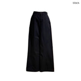 (2color) アオイ セミブーツカット コットン パンツ