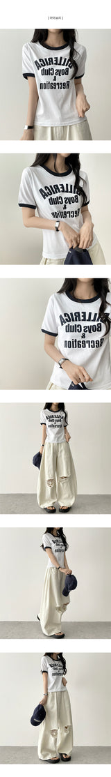 テリーカラー半袖Tシャツ