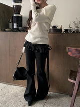 Chomi Rose Layered Mini Skirt