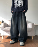 BlueBlack Balloon Denim Pants