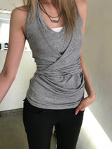 WRAP HALTERNECK SLEEVELESS