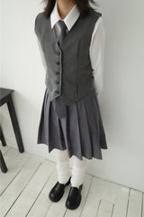 Eve Pintuck Vest (2color)