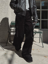 Tex double cargo strap corduroy pants