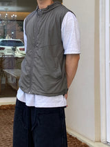 Cropped Nylon Hooded Vest 4C