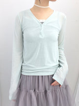 V cut light button t