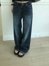 Kino Low Rise Wide Denim Pants (one color)