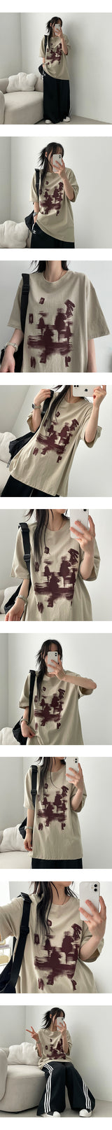 ユリンオーバーサイズフィット半袖Tシャツ
