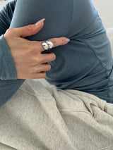 [925silver] Water flat ring