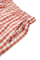 PRS Red Check Pajama Long Pants Set-up