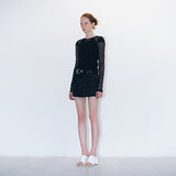 Shimizu pattern tee black