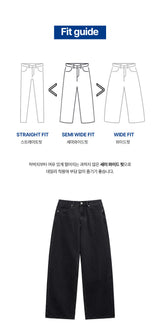 Basic denim pants (black)