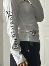 Chrome lettering hoodie