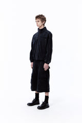 VINTAGE OVER SWEAT SHORTS (BLACK)
