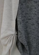 Linen Shirring Sleeveless Top_Dark Grey
