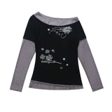 Clover Layered Mesh T-shirt 233517141