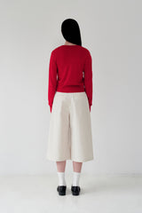 KIRSH PLAIN SOFT TOUCH CARDIGAN [RED]