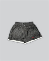 CRINKLE SHORTS DENIM BLACK (SHORT FIT)