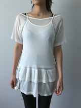 ル シルケット ボートネック Tシャツ(2color)