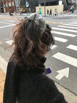 ヴィンテージヘアラッフル - ベルベットグレー
