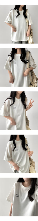 ドョンズエンブロイダードショートスリーブTシャツ