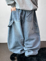 Catch Balloon Carpenter Basic Denim Pants 3color