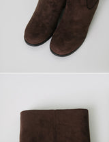 Suede Leather Long Boots (2color)