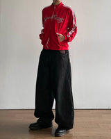 Tartan Curved Denim Pants