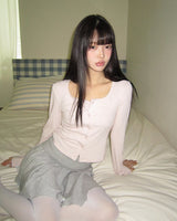Enru Slim Fit Sleeveless & Cardigan Set