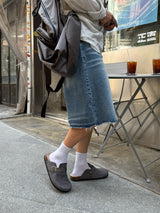 Lua cutting bermuda denim pants