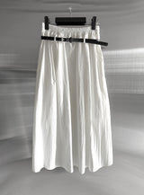 Cloud Nylon Belted Skirt