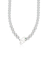 N LOGO BALL NECKLACE