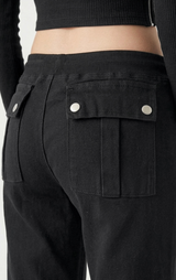 [LONG/SHORT] ノエルバンディングスリムブーツカットパンツ